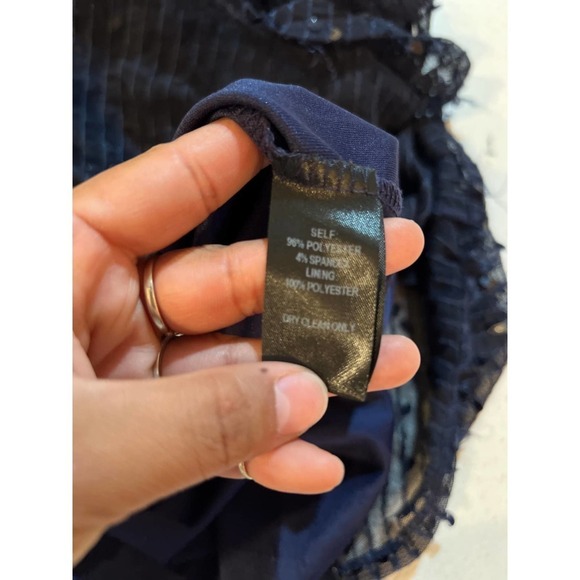 Cielo Navy Blue Sequin Halter Maxi Dress - Picture 7 of 8